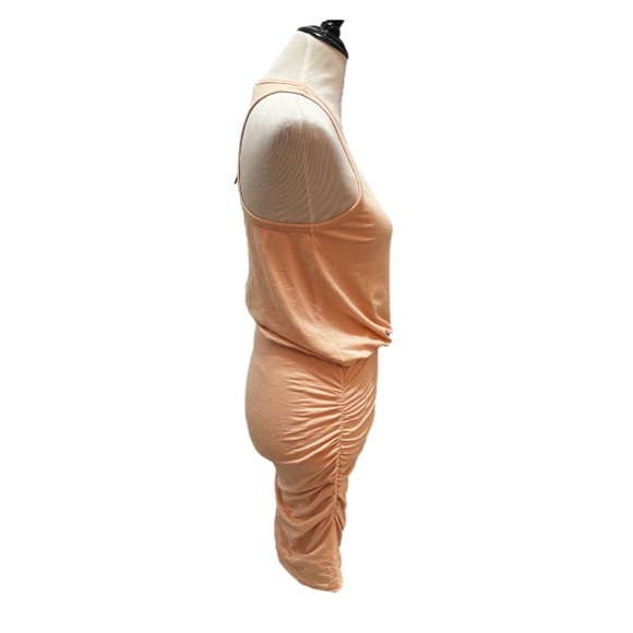 Sundry Peach Racerback Ruched Dress Size 1 NWT - Picture 2 of 8
